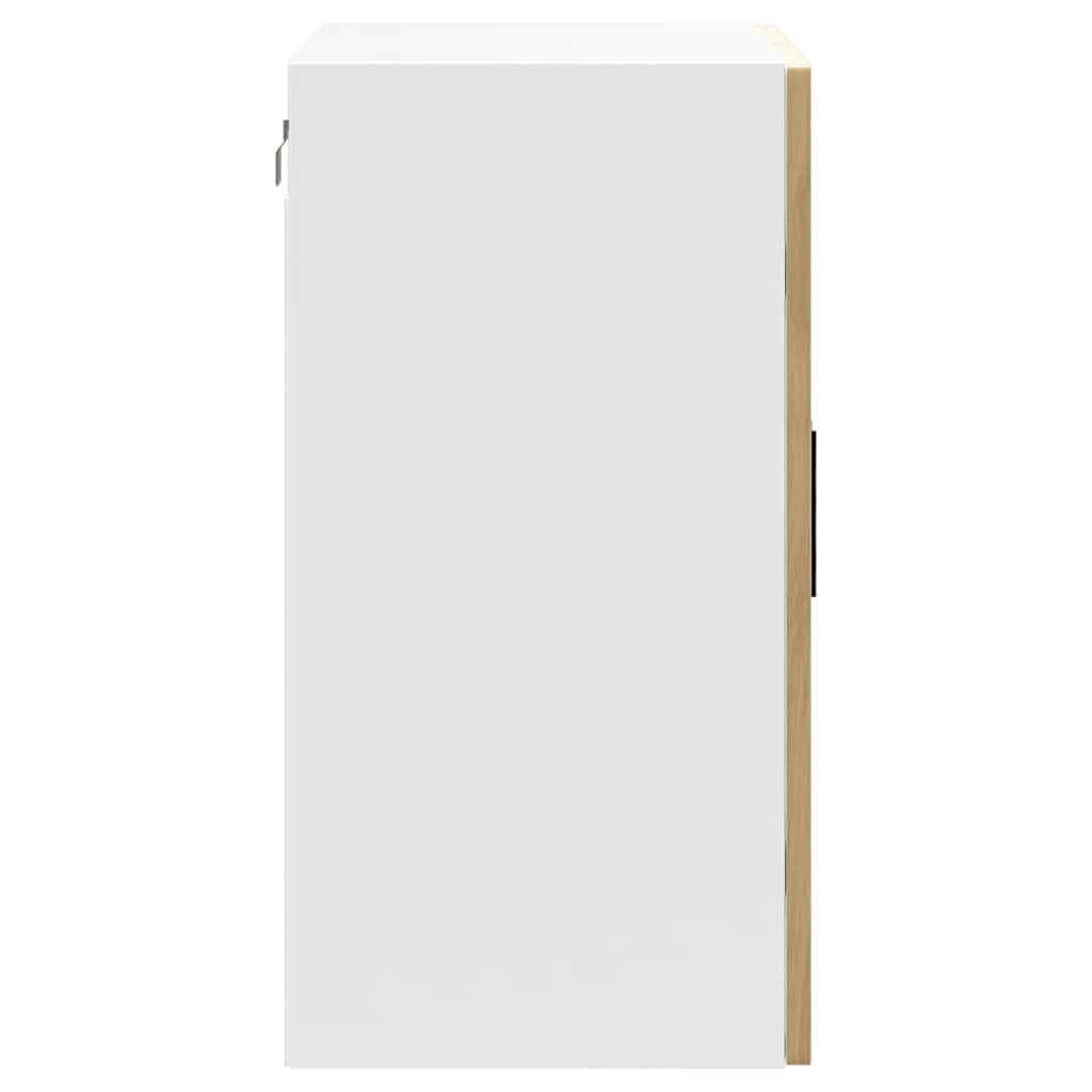 Kitchen Wall Cabinet with Glass Door Porto Artisan Oak